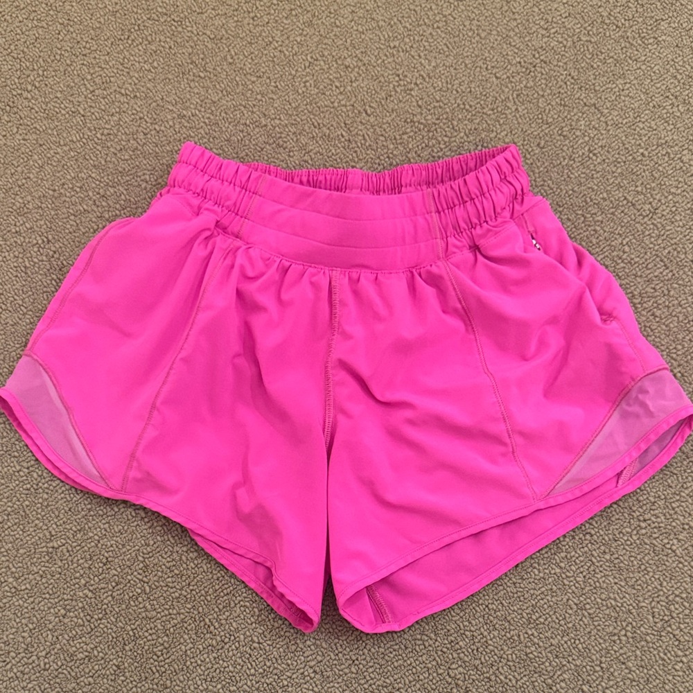 Lululemon Athletica Bright Pink Athletic Shorts